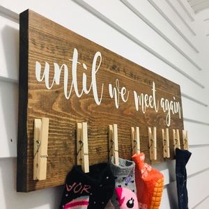 (Until we meet again) Lost Sock Laundry Room Sign